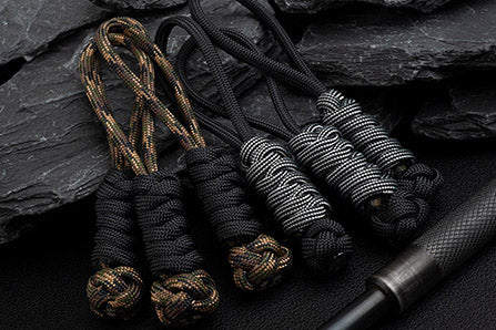  Paracord Zipper Pull 4 Knife Lanyards Keychain Backpack  Lanyards Pull Hand Woven Pull Cord Zipper 10 Set : Sports & Outdoors