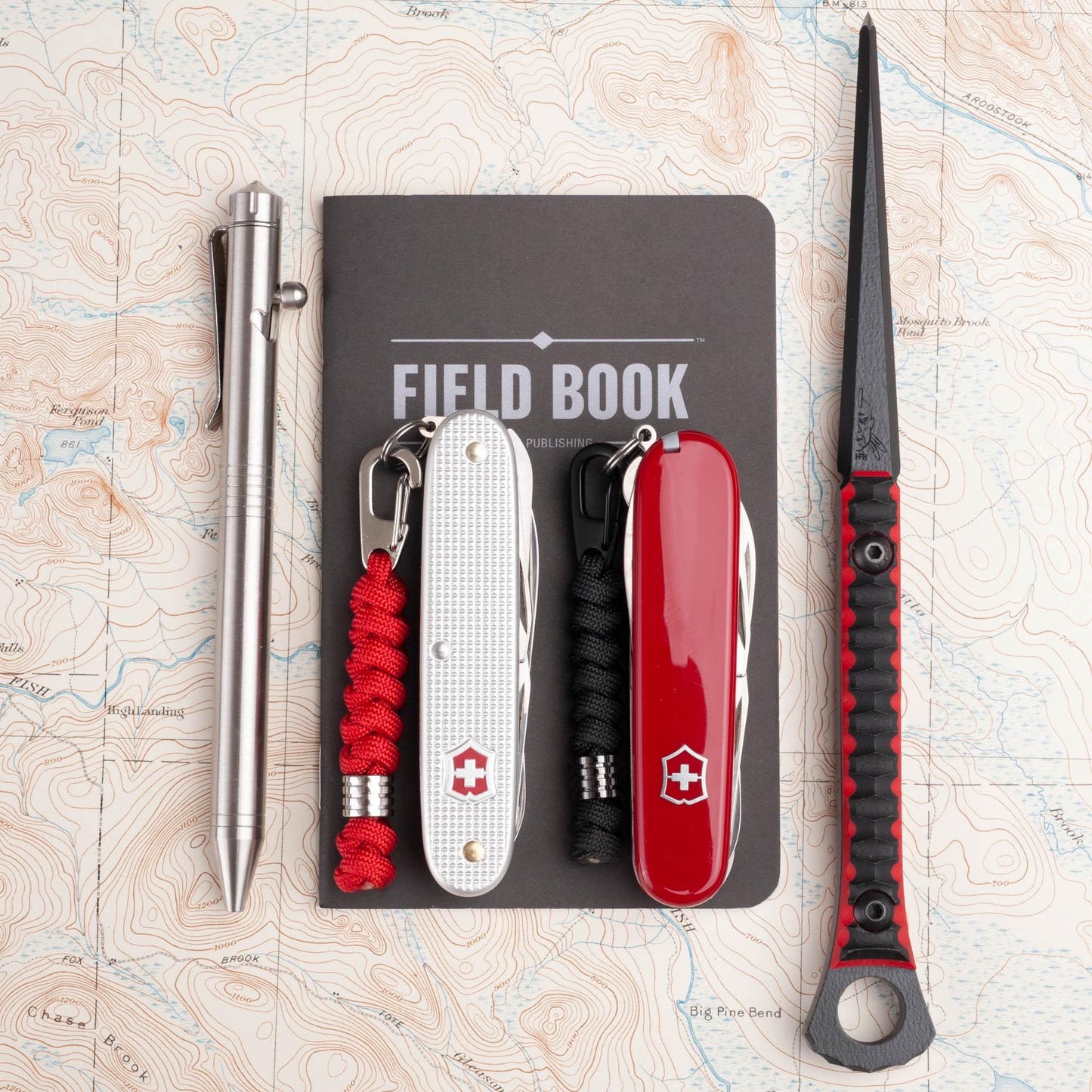 Snap Clasp Multi-Tool 550 Paracord Knife Lanyard With Black or Silver Hardware