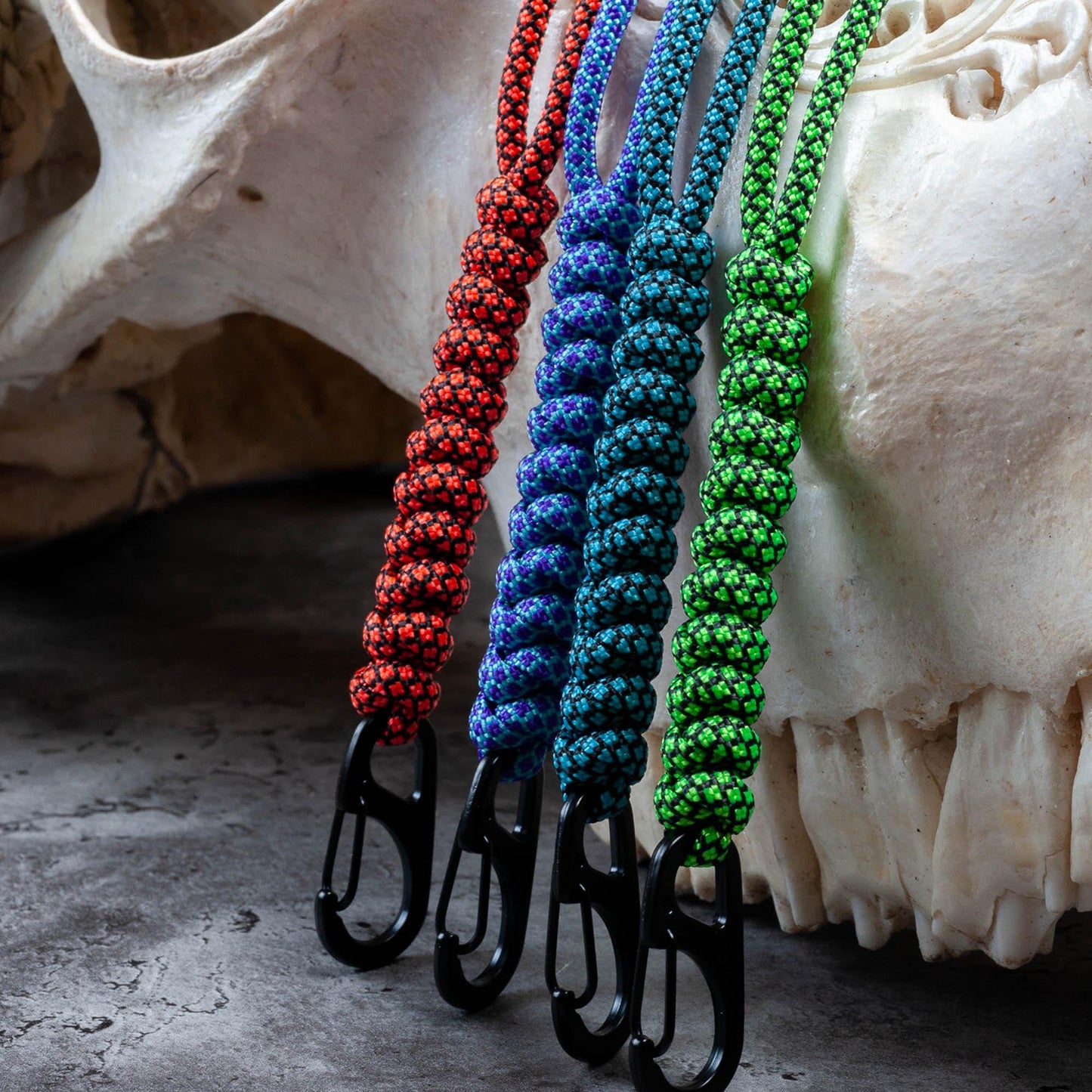 Rounded Paracord ID Lanyard | 35 Diamond Collection Colors | Breakaway Clasp & Badge Holder | Customizable Length | Handmade USA Made