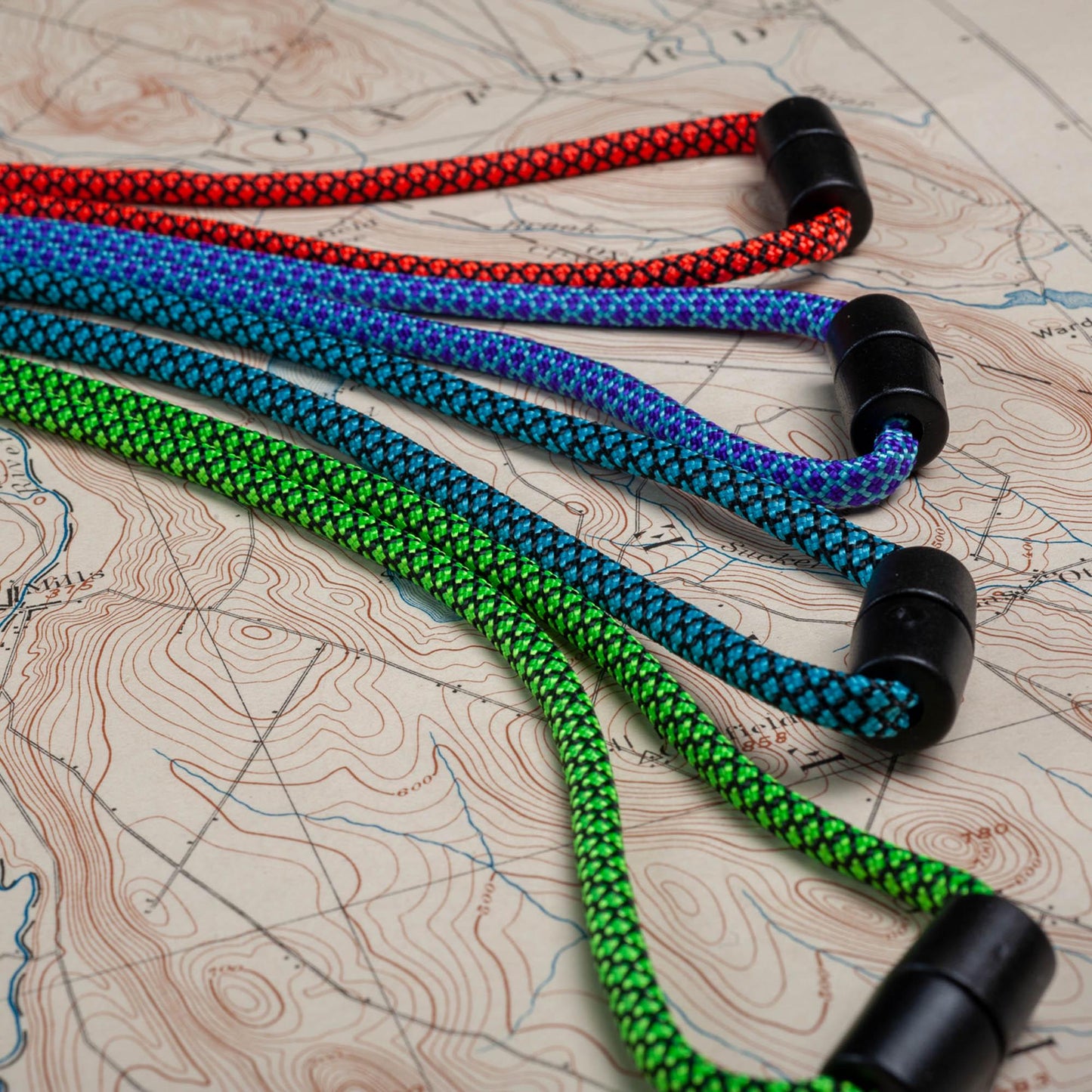 Rounded Paracord ID Lanyard | 35 Diamond Collection Colors | Breakaway Clasp & Badge Holder | Customizable Length | Handmade USA Made