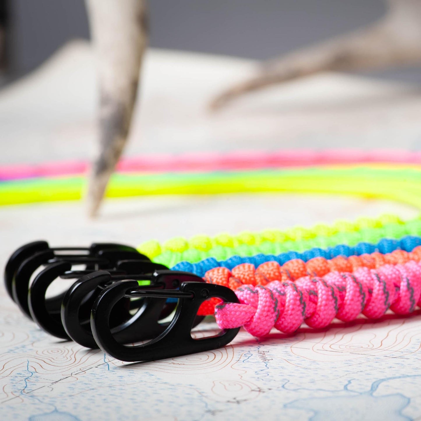 Reflective Paracord ID Lanyard | 14 Colors with Reflective Tracers | Breakaway Clasp, Badge Holder | Customizable Length | Handmade USA Made