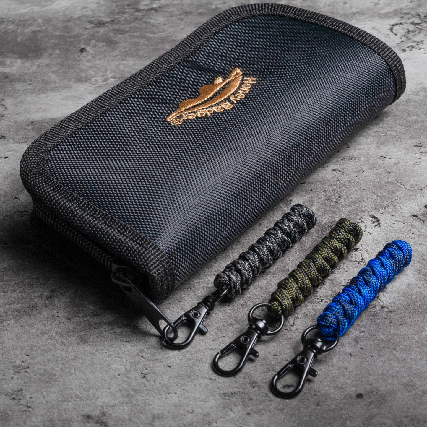 Rounded Paracord Zipper Pull Lanyard With Swivel Hook (single) | Choose From 70 Cord Colors and 4 Hook Colors