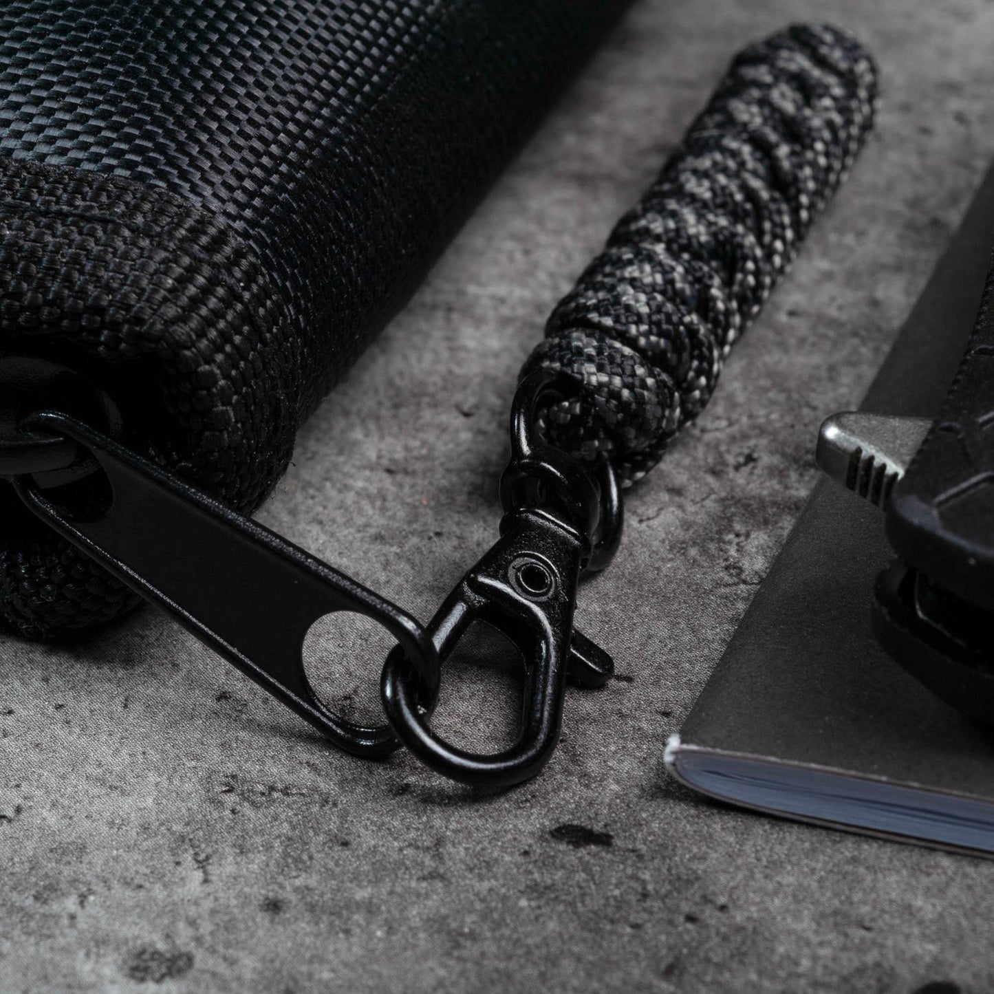 Rounded Paracord Zipper Pull Lanyard With Swivel Hook (single) | Choose From 70 Cord Colors and 4 Hook Colors