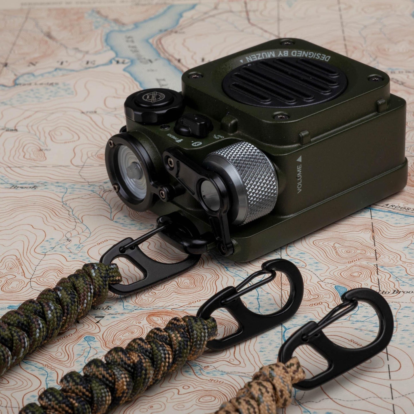 Paracord Wrist Lanyard with Breakaway Clasp and Black or Silver Metal Carabiner | Choose From 70 Colors