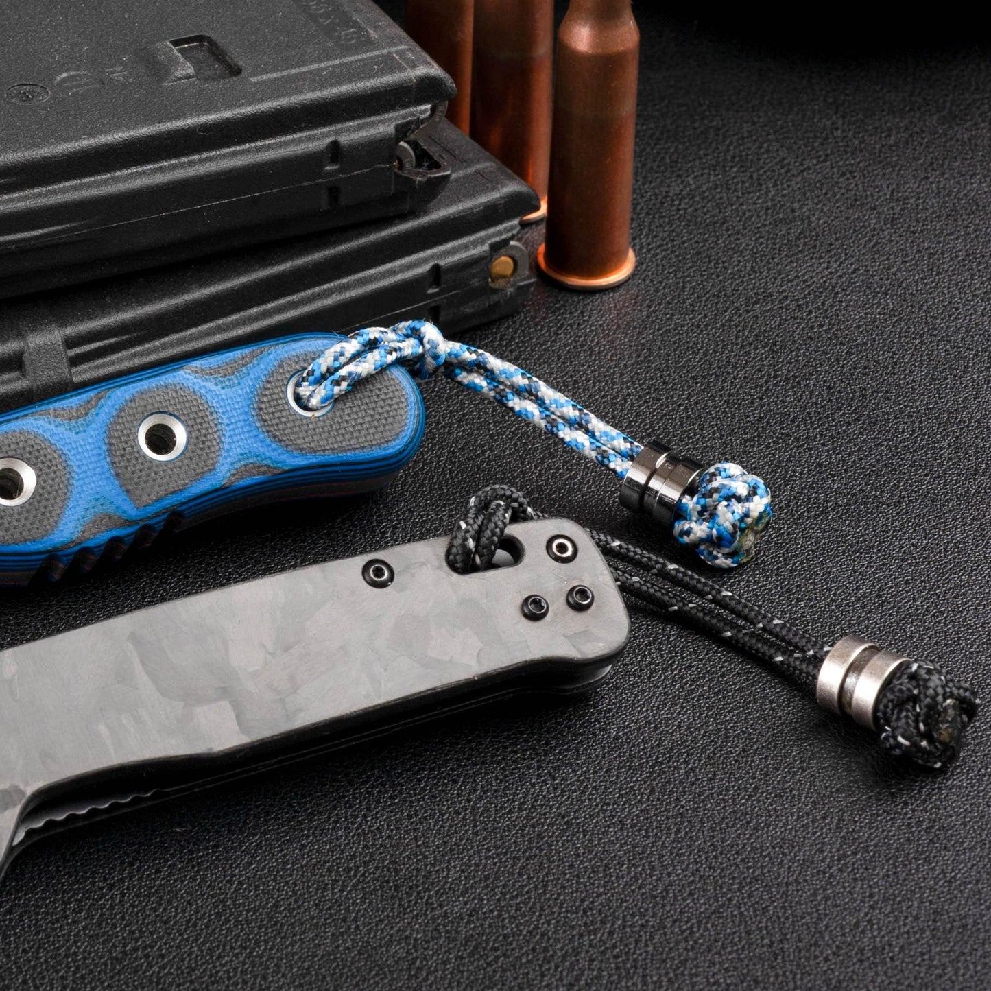 Minimal 275 Paracord Knife Lanyard | Choose From 70 Cord Colors and 5 Beads