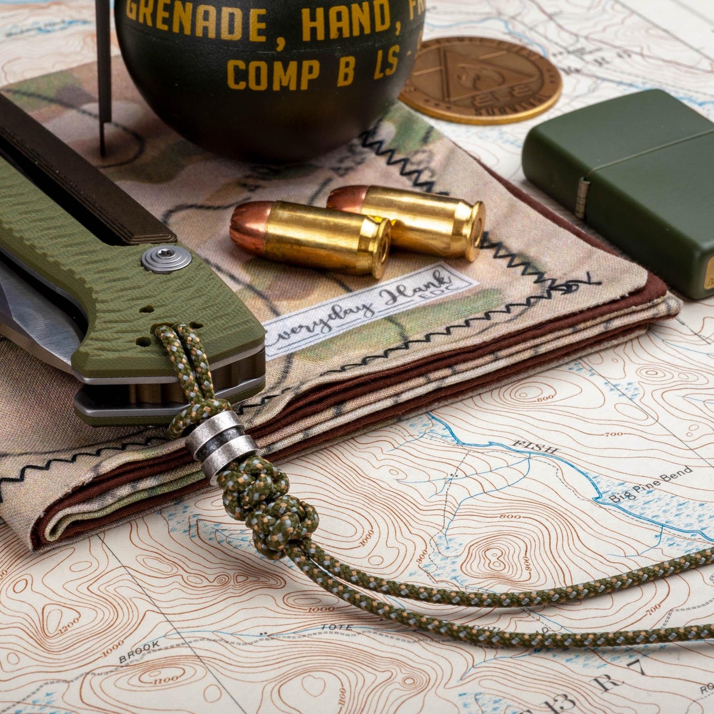 275 Paracord Double Diamond Knife Lanyard With Your Choice of Bead - Black | Silver | Vintage Silver| Gold | Vintage Gold