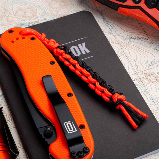 Two Color 275 Paracord Square Knot Knife Lanyard | Choose From 50 Colors