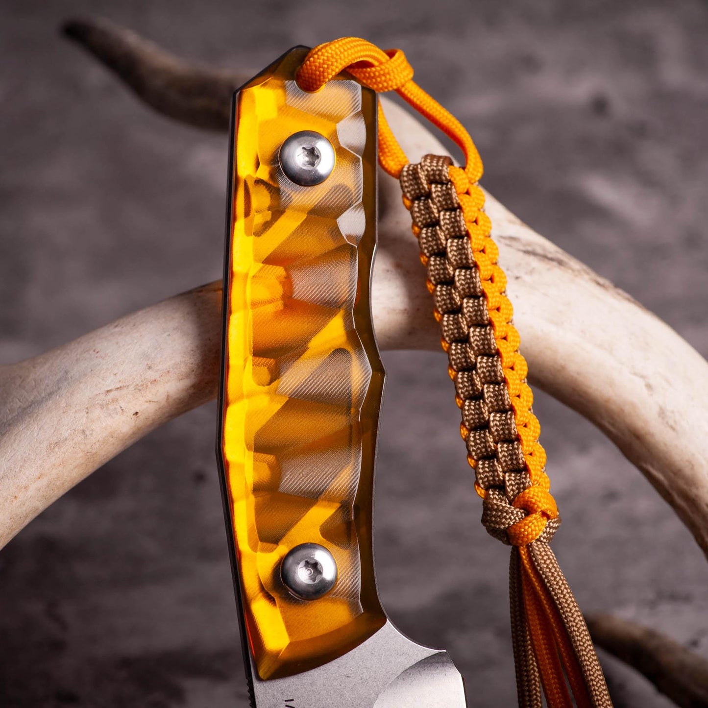 Two Color Square Knot 550 Paracord Knife Lanyard | Choose From 70 Colors