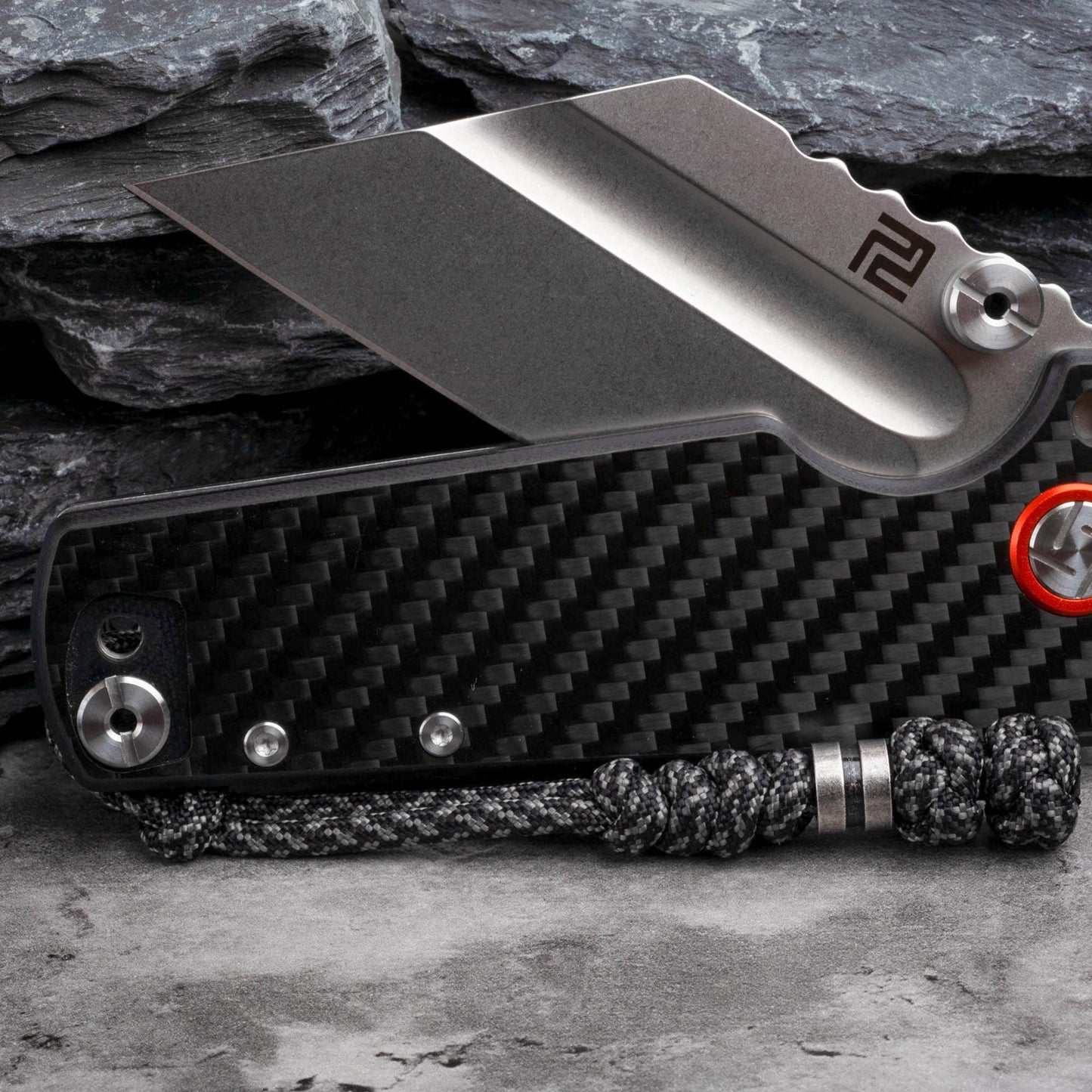 EDC Paracord Knife Lanyard With A Silver Bead | Choose From 105 Colors and 2 Bead Styles