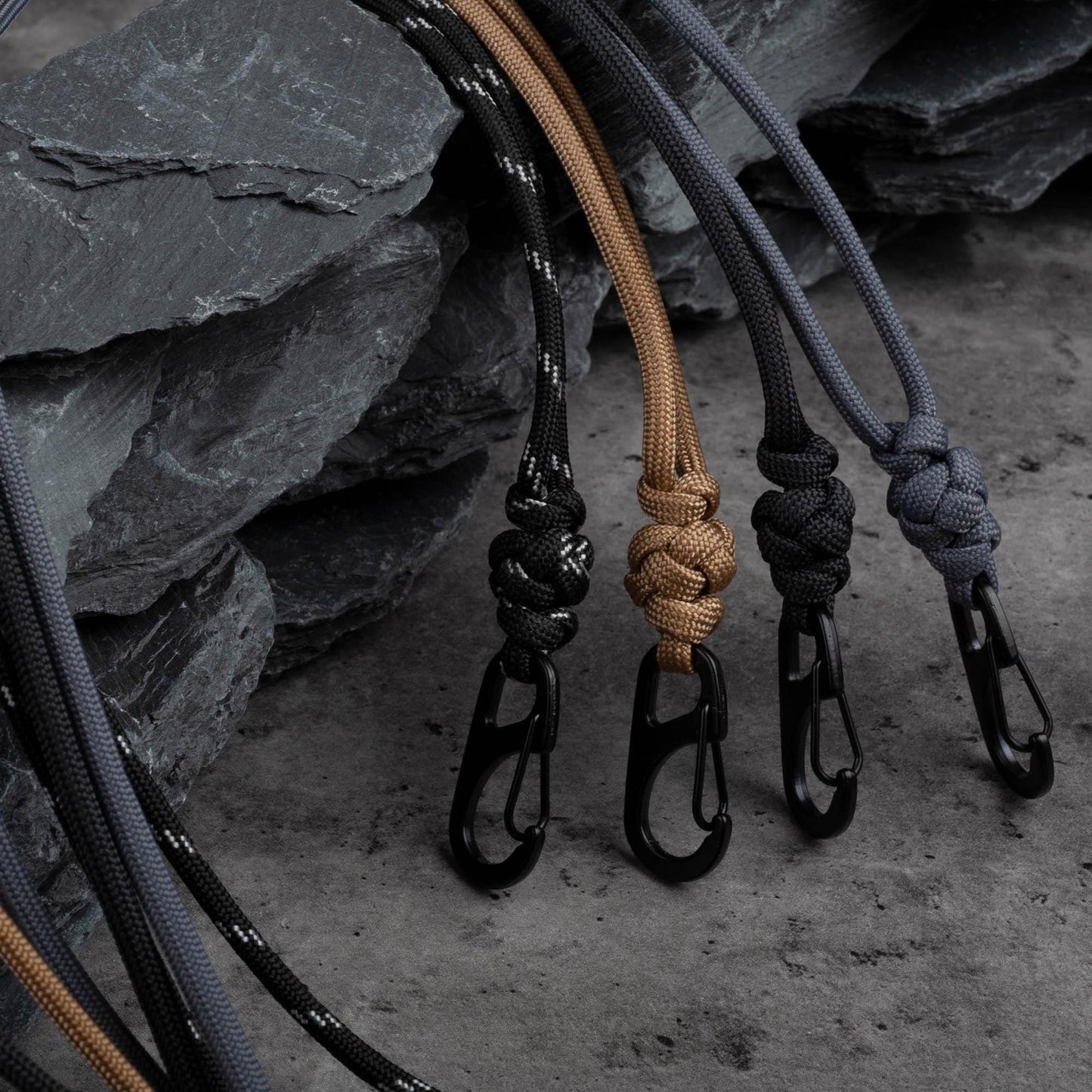 Minimal Paracord ID Lanyard | Breakaway Clasp, Metal Clip & Badge Holder | Customizable Length in 70 Vibrant Colors | Handmade USA Made