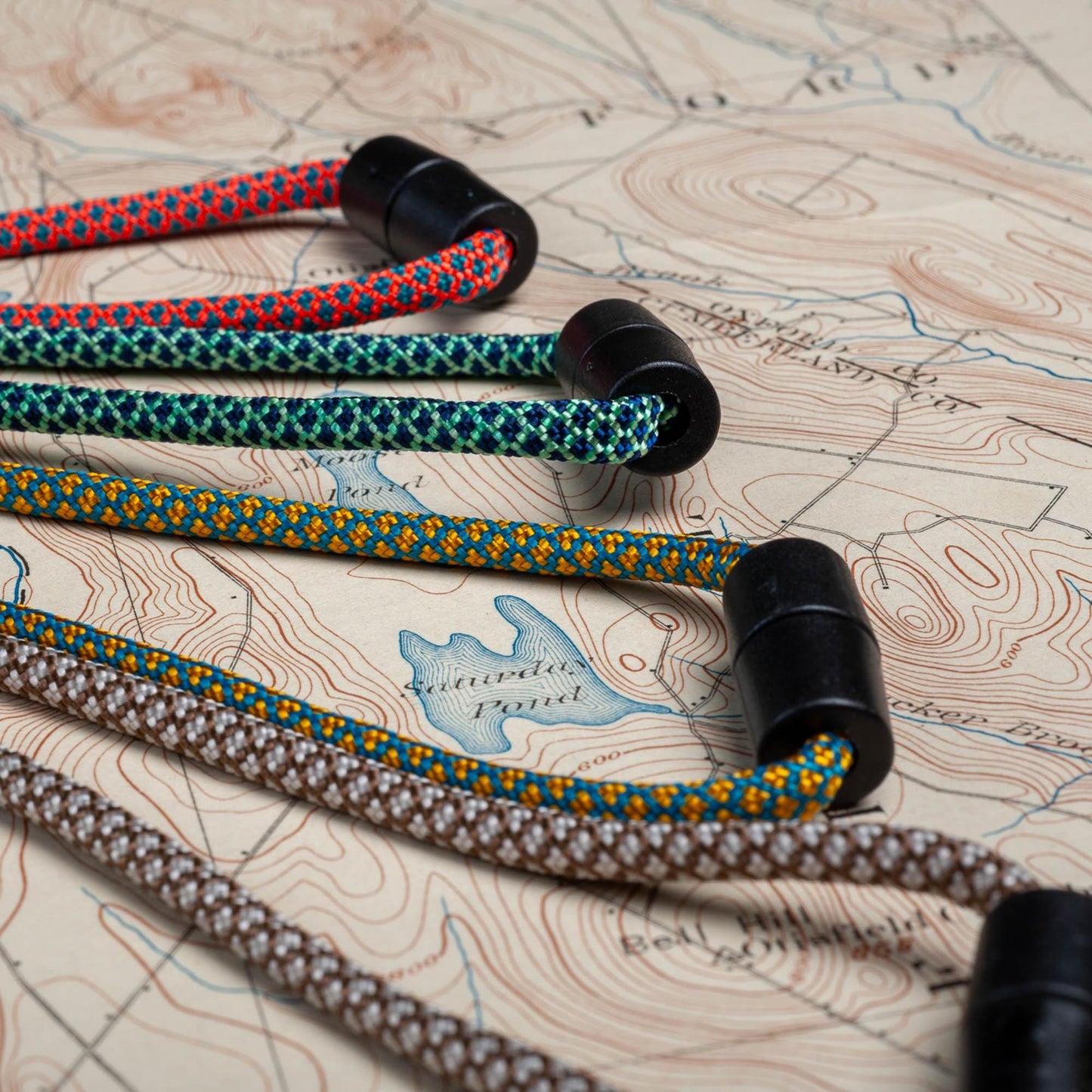 Minimal Paracord ID Lanyard | 35 Diamond Collection Colors | Breakaway Clasp & Badge Holder | Customizable Length | Handmade USA Made