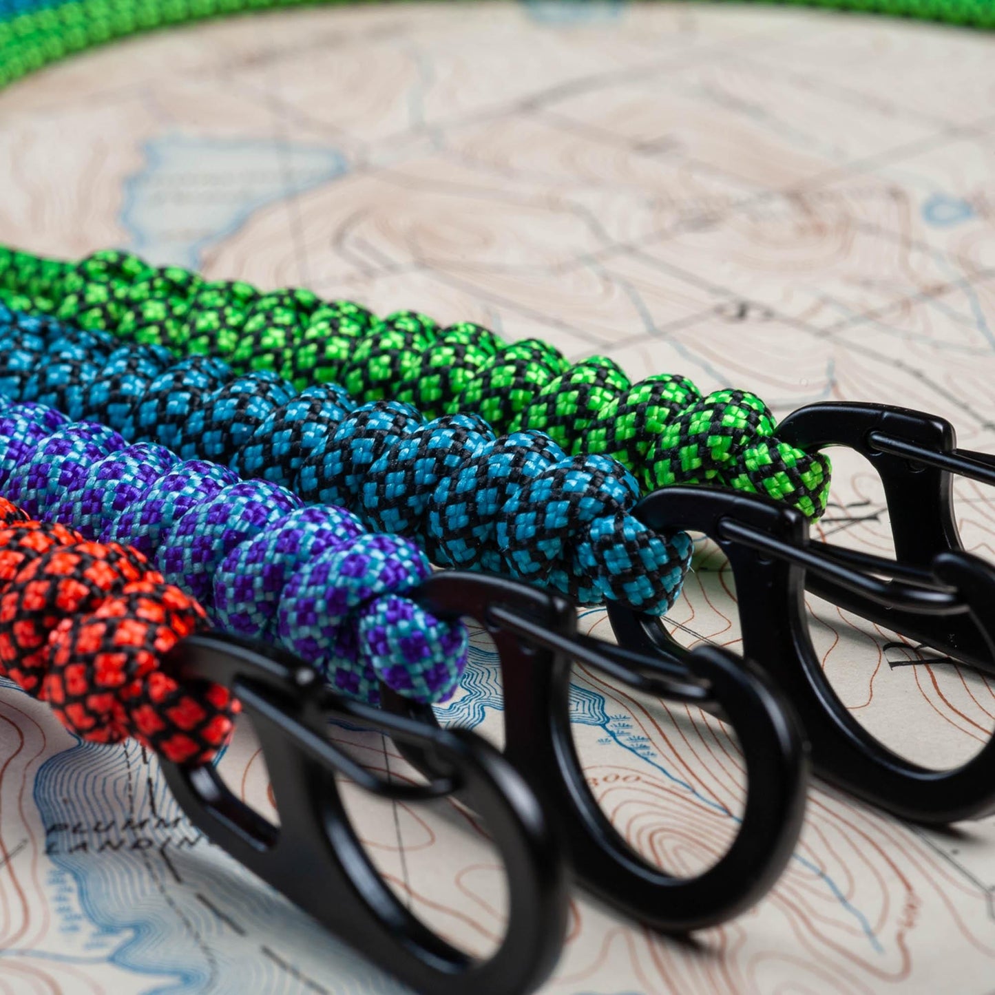Rounded Paracord ID Lanyard | 35 Diamond Collection Colors | Breakaway Clasp & Badge Holder | Customizable Length | Handmade USA Made