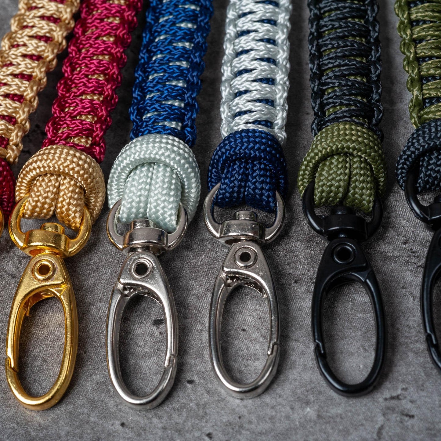 Two Color Paracord ID Lanyard | Breakaway Clasp & Badge Holder | 70+ Vibrant Colors | Handmade USA Made
