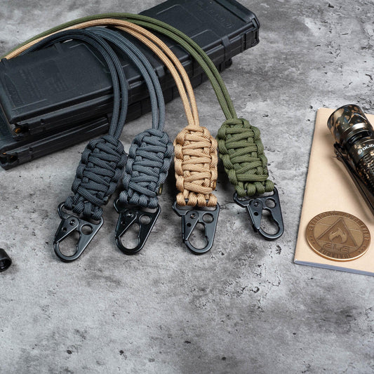 HK Hook Paracord Neck Lanyard With Choice of Breakaway Clasp or No Clasp | Choose From 105 Colors