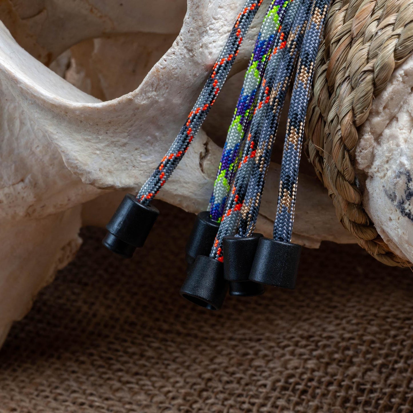 Minimal Paracord ID Lanyard | Camo Collection | Breakaway Clasp | Black or Silver Carabiner | ID Holder Included