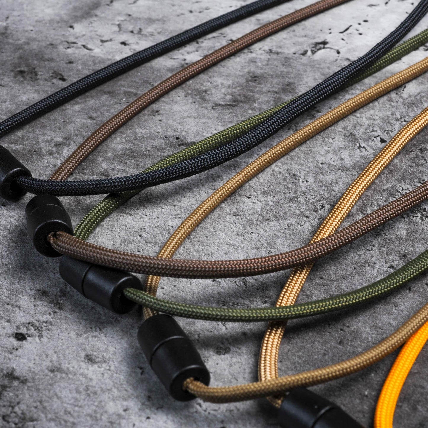 Rounded Paracord ID Lanyard | Breakaway Clasp, Metal Clip & Badge Holder | Customizable Length in 70 Vibrant Colors | Handmade USA Made