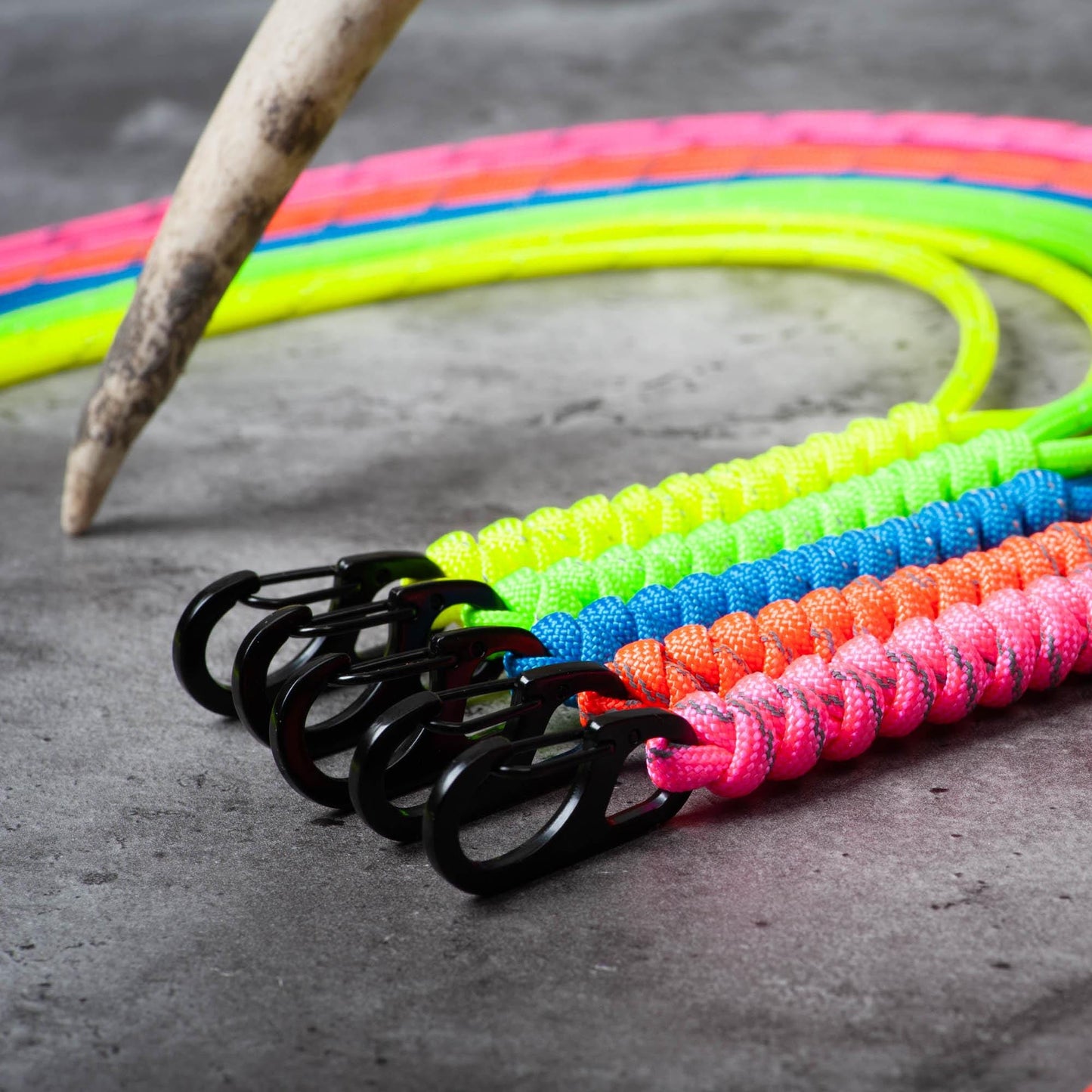 Reflective Paracord ID Lanyard | 14 Colors with Reflective Tracers | Breakaway Clasp, Badge Holder | Customizable Length | Handmade USA Made
