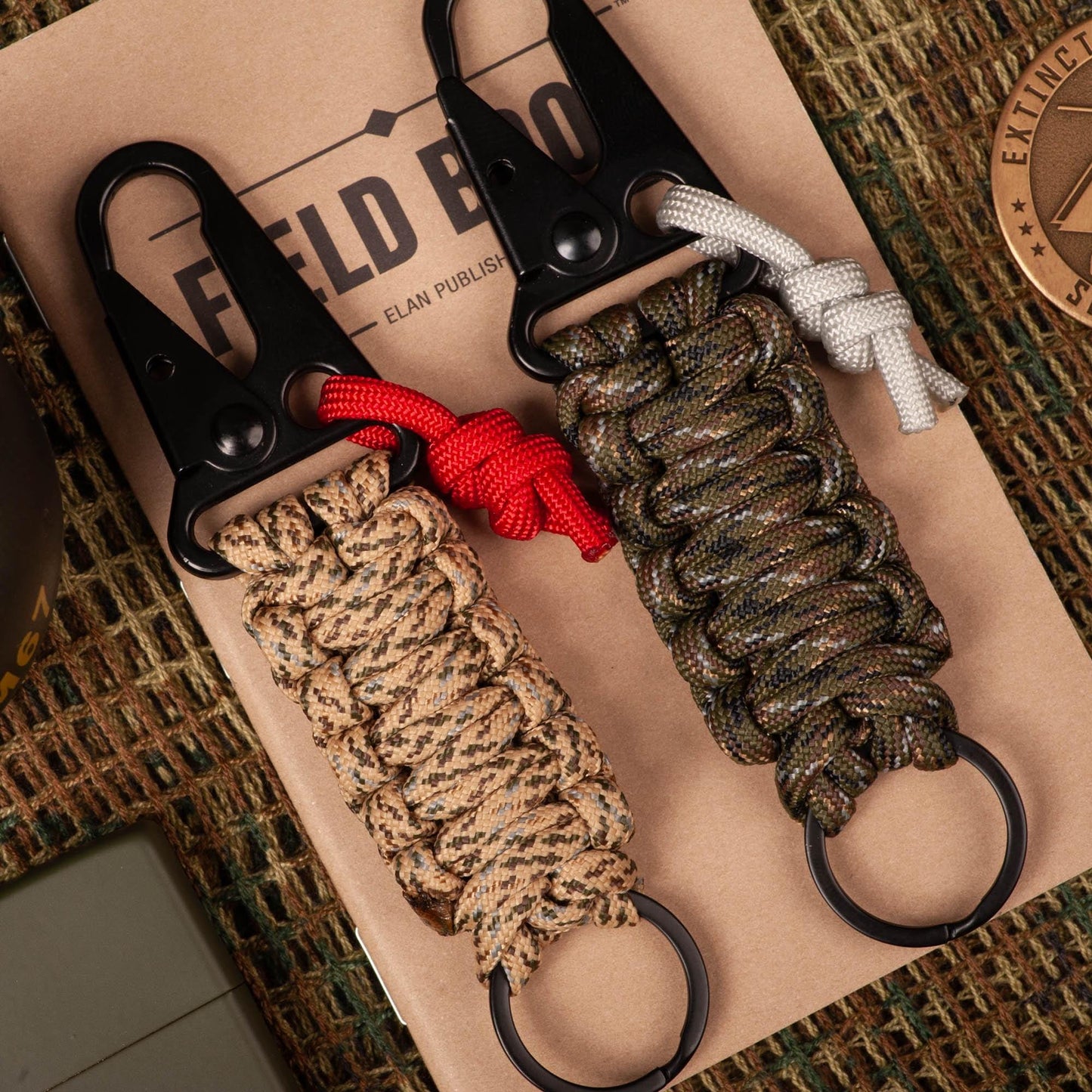 HK Hook EDC Survival Paracord Keychain
