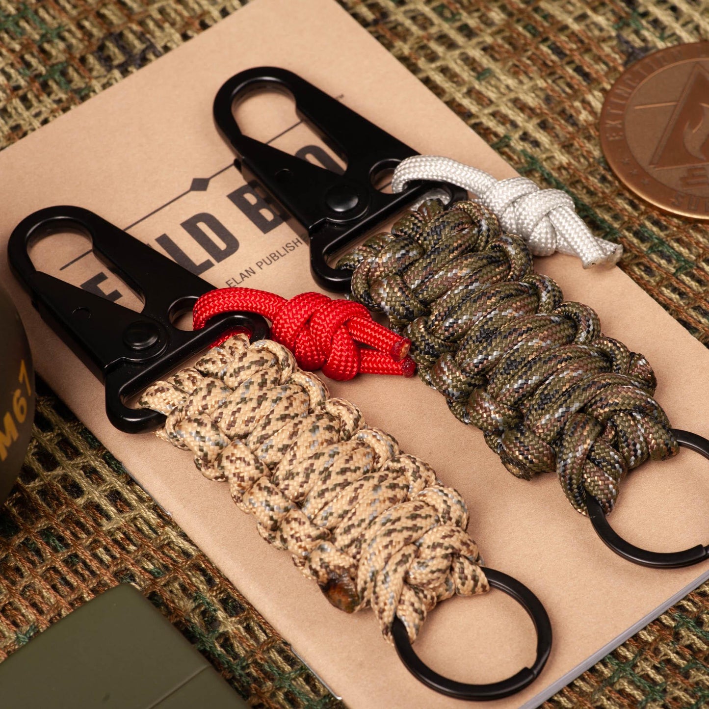HK Hook EDC Survival Paracord Keychain