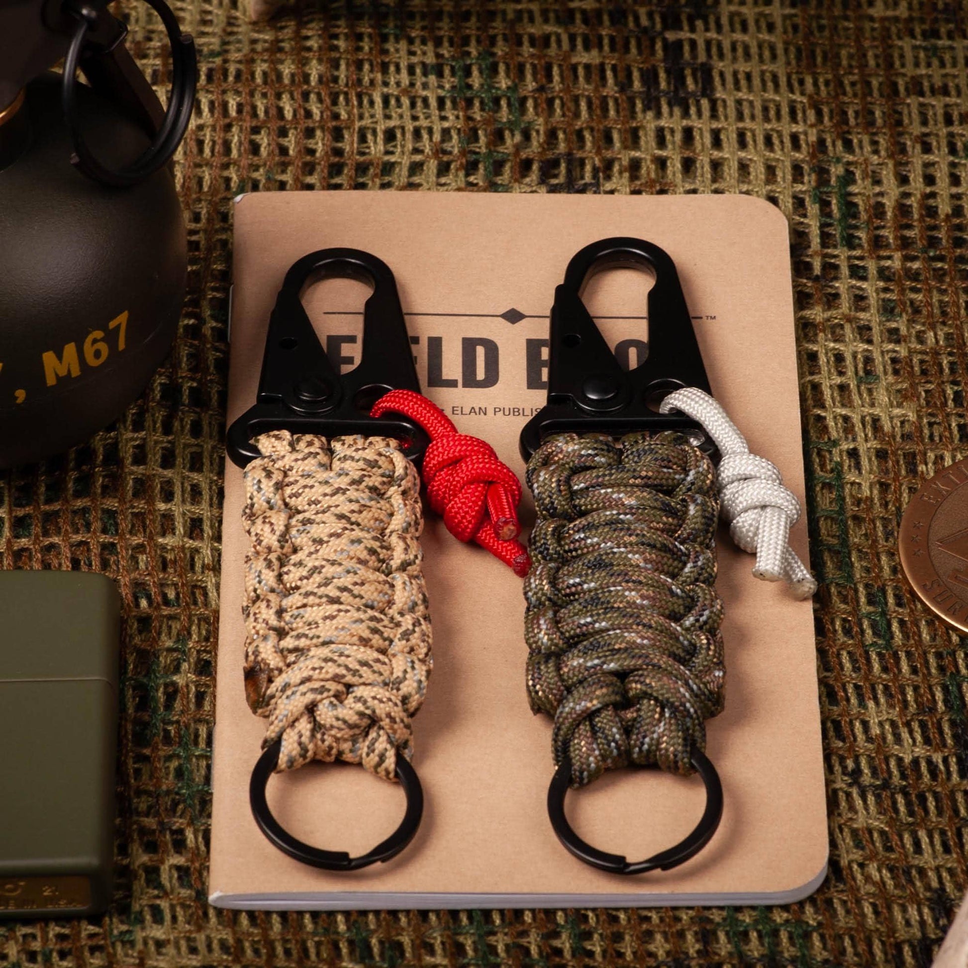 HK Hook EDC Survival Paracord Keychain