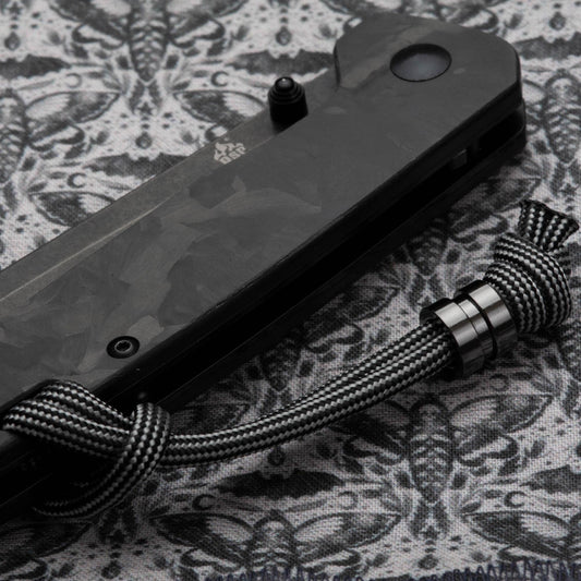 Minimal 550 Paracord Knife Lanyard | Choose From 70 Cord Colors and 5 Beads