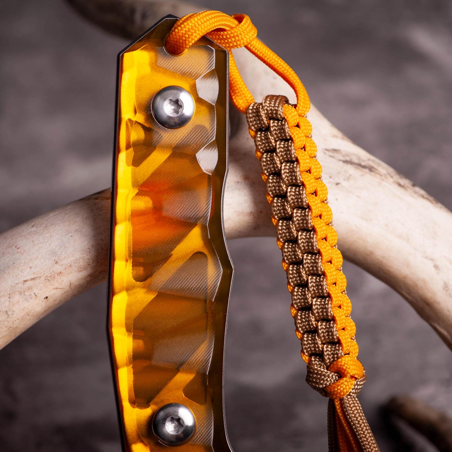 Two Color Square Knot 550 Paracord Knife Lanyard | Choose From 70 Colors