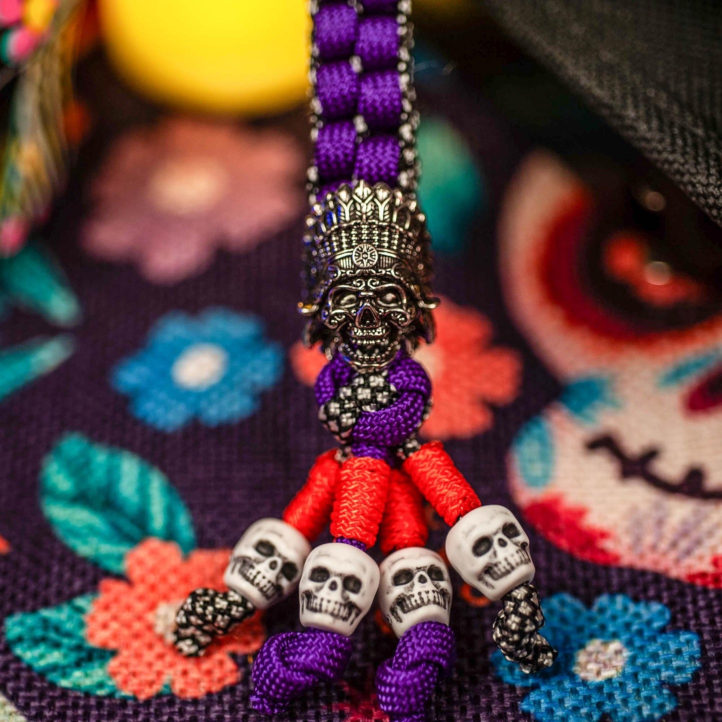 Day of the Dead | el Día de los Muertos Paracord Knife Lanyard