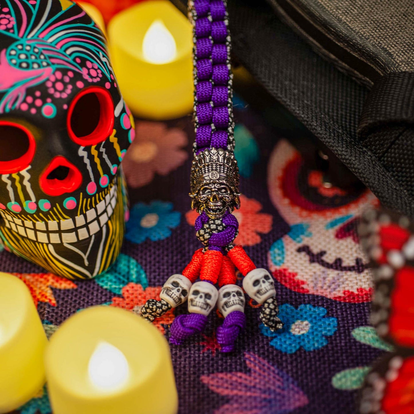 Day of the Dead | el Día de los Muertos Paracord Knife Lanyard