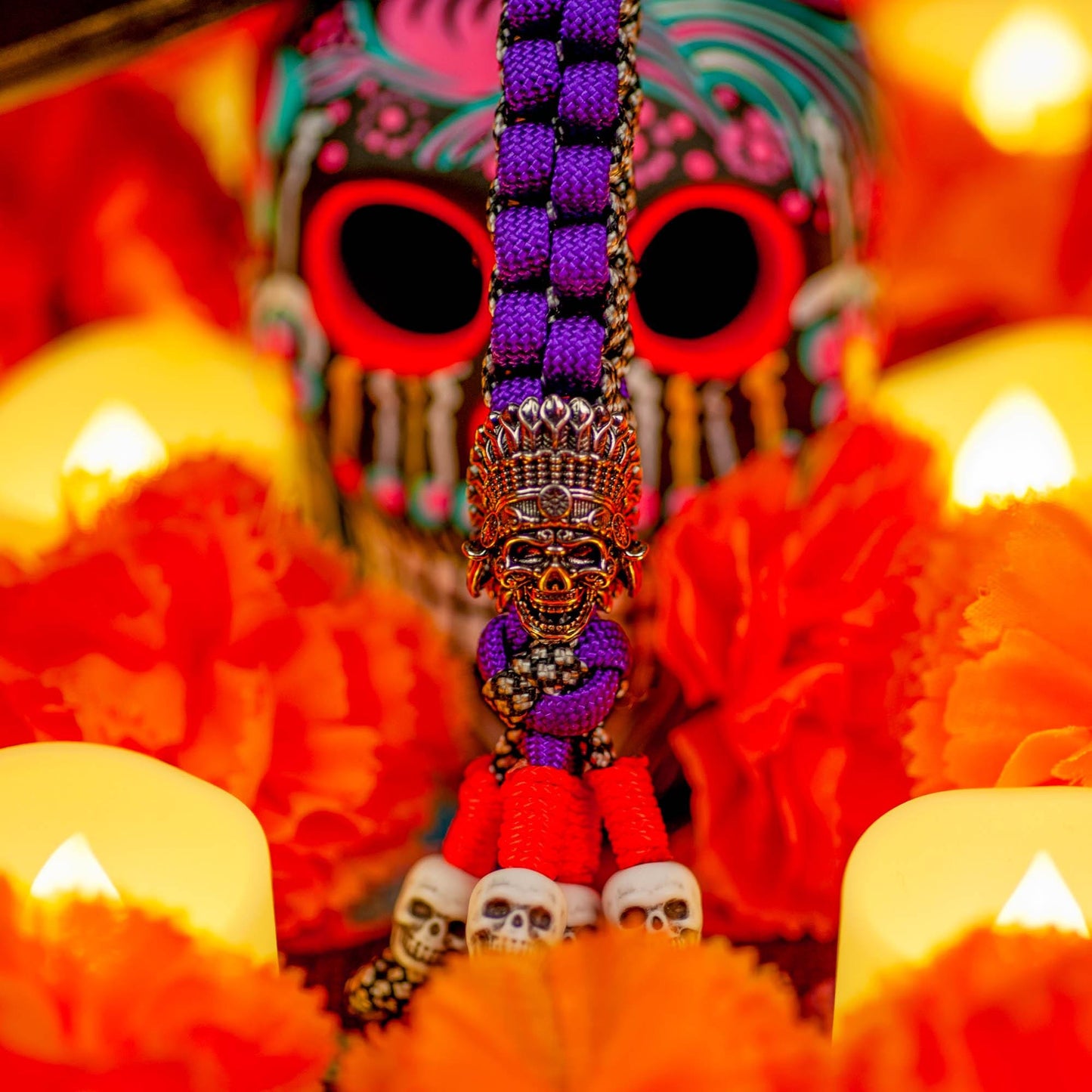Day of the Dead | el Día de los Muertos Paracord Knife Lanyard