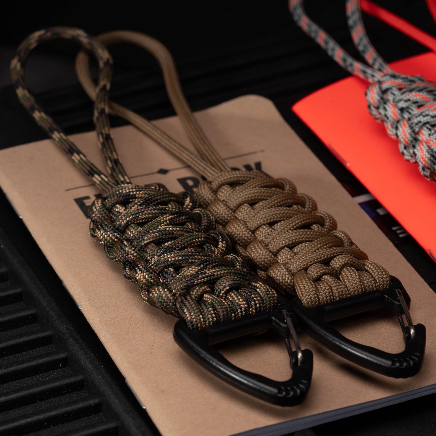 Triangle Carabiner EDC Tactical Paracord Lanyard | Keychain | Zipper Pull