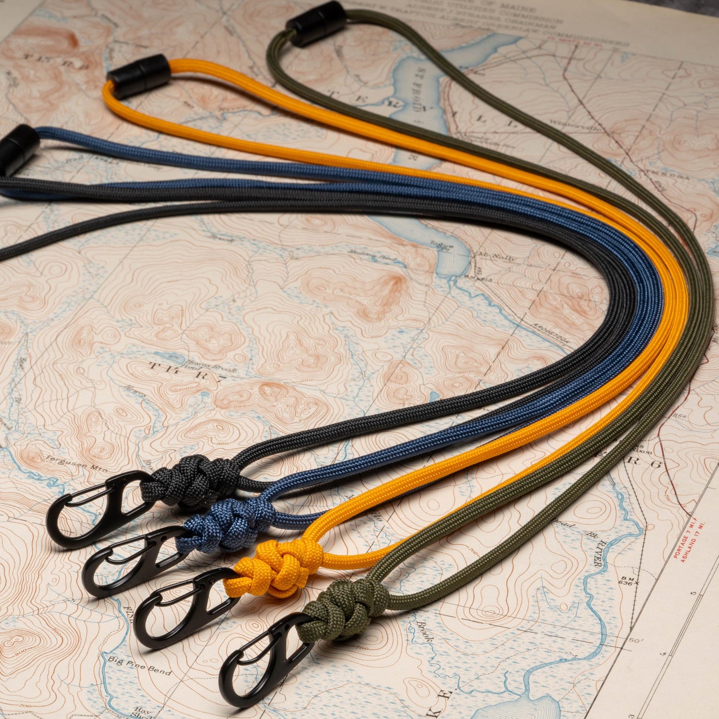 Minimal Paracord ID Lanyard | Breakaway Clasp, Metal Clip & Badge Holder | Customizable Length in 70 Vibrant Colors | Handmade USA Made