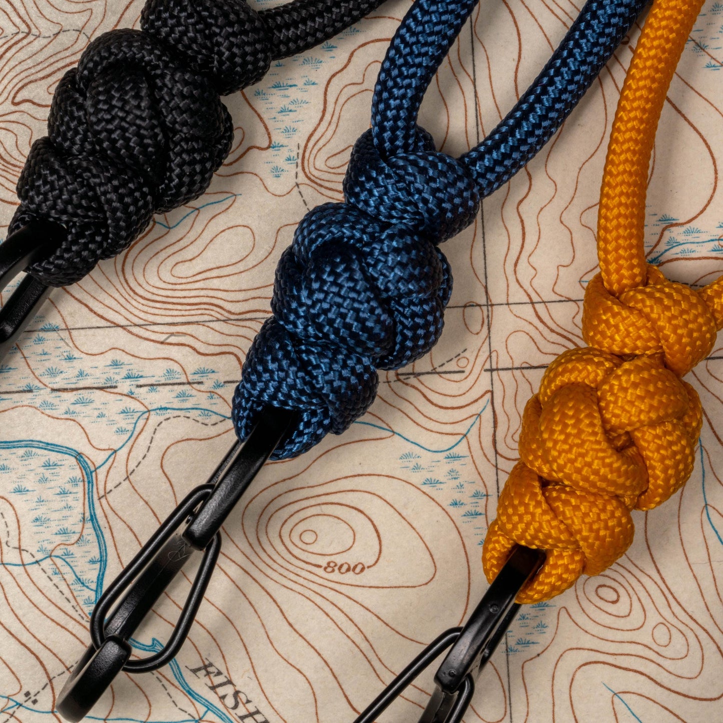 Minimal Paracord ID Lanyard | Breakaway Clasp, Metal Clip & Badge Holder | Customizable Length in 70 Vibrant Colors | Handmade USA Made
