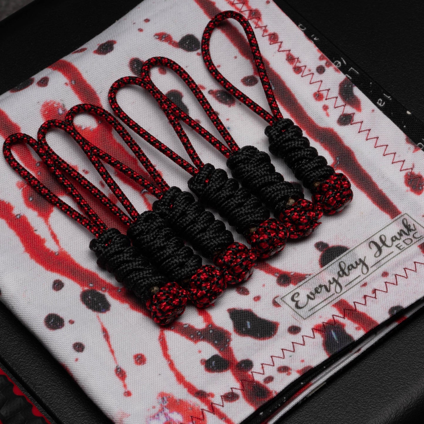 Two Color 275 Paracord Zipper Pull Lanyards (6-Pack)
