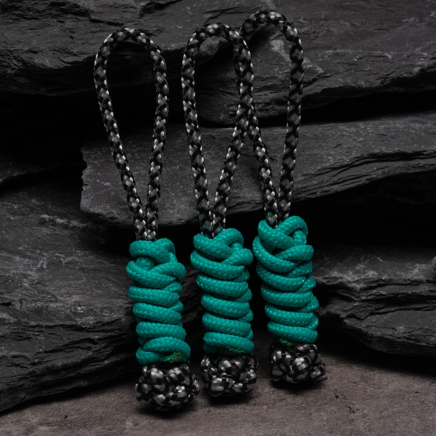 Two Color 275 Paracord Zipper Pull Lanyards (3-Pack)