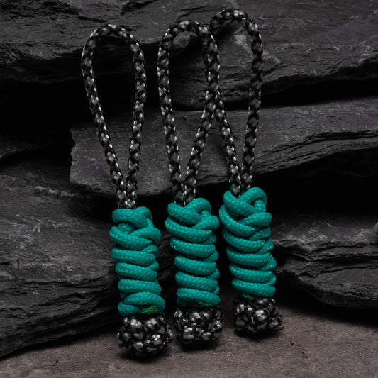 Two Color 275 Paracord Zipper Pull Lanyards (3-Pack)
