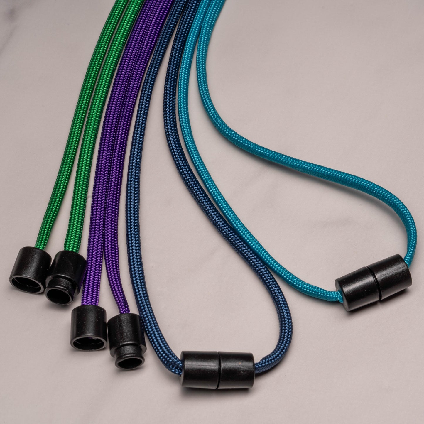 Non Ferrous MRI Safe Minimal Paracord ID Lanyard | Breakaway Clasp & Badge Holder | Customizable Length | 70 Colors | Handmade USA Made