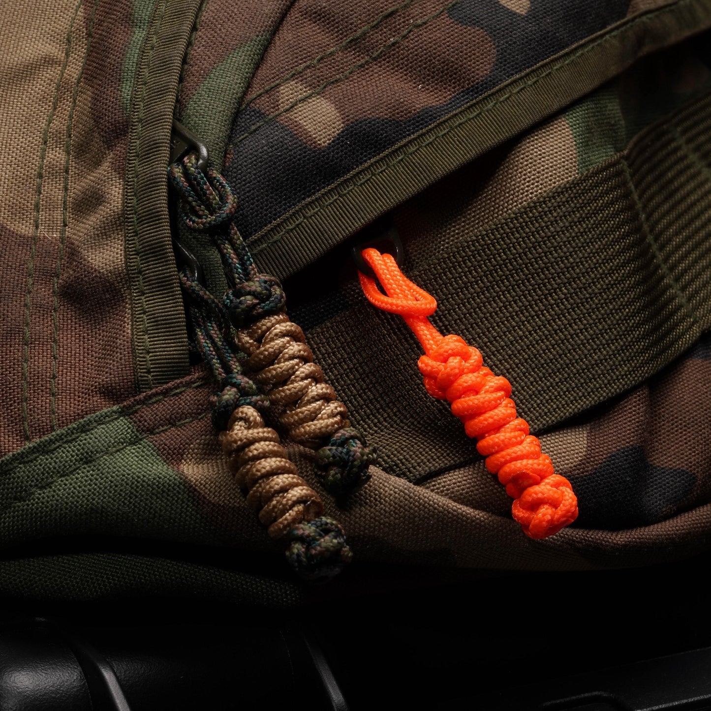 275 Paracord Zipper Pulls With 275 Paracord Center (3 Pack)