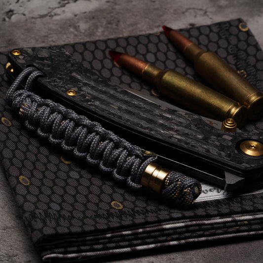 275 Paracord Hybrid Knife Lanyard With 550 Paracord Center | Choose From Over 100 Paracord Colors and 5 Beads