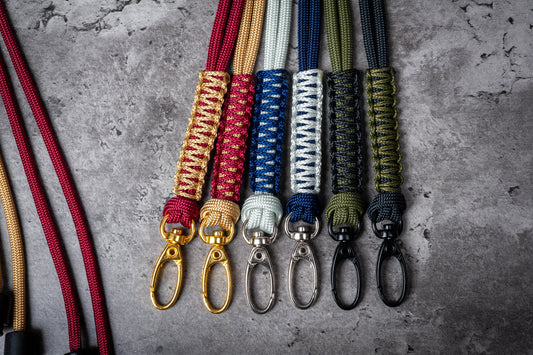 Two Color Paracord ID Lanyard with Breakaway Clasp (Free Badge Holder Included) | Choose From 105 Colors