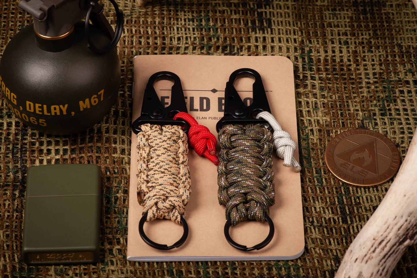 HK Hook EDC Survival Paracord Keychain