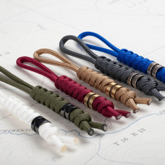 Paracord Knife Lanyard | Choose From 105 Cord Colors and 5 Beads