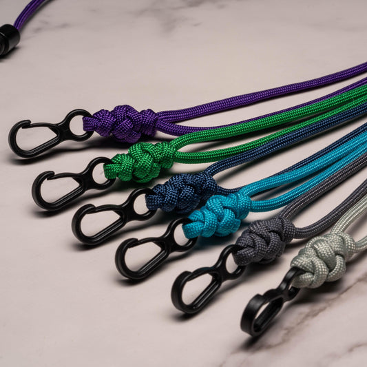 Non Ferrous MRI Safe Minimal Paracord ID Lanyard | Breakaway Clasp & Badge Holder | Customizable Length | 70 Colors | Handmade USA Made