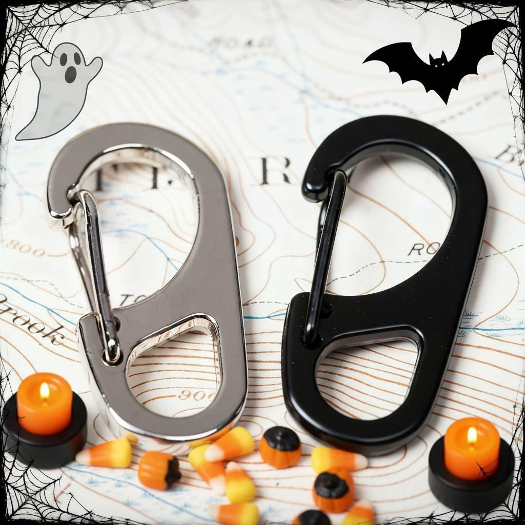 Minimal Paracord ID Lanyard: 24 Halloween Colors, Breakaway Clasp, ID Holder