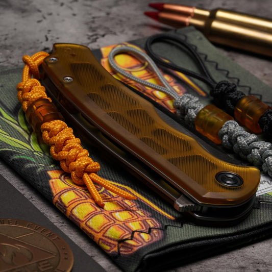 275 Paracord Diamond Knot Knife Lanyard With Ultem Bead