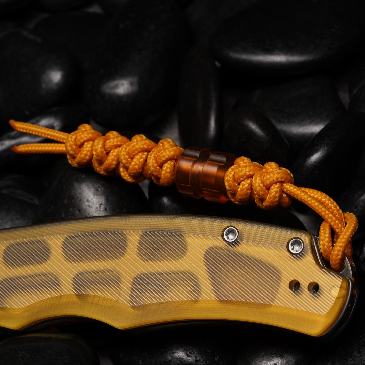 275 Paracord Diamond Knot Knife Lanyard With Ultem Bead