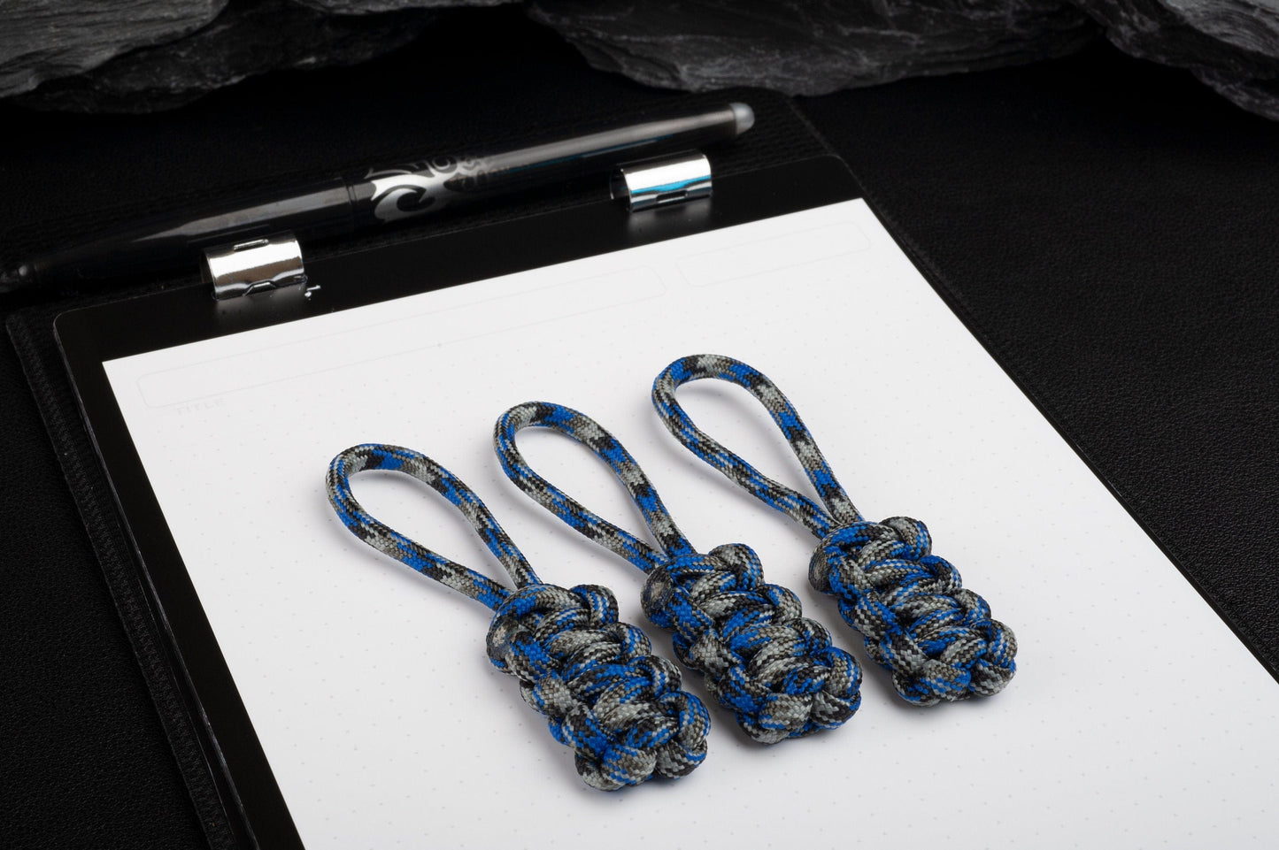 Snake Knot Paracord Zipper Pulls (3-Pack or 6-Pack) | Choose From 105 Colors