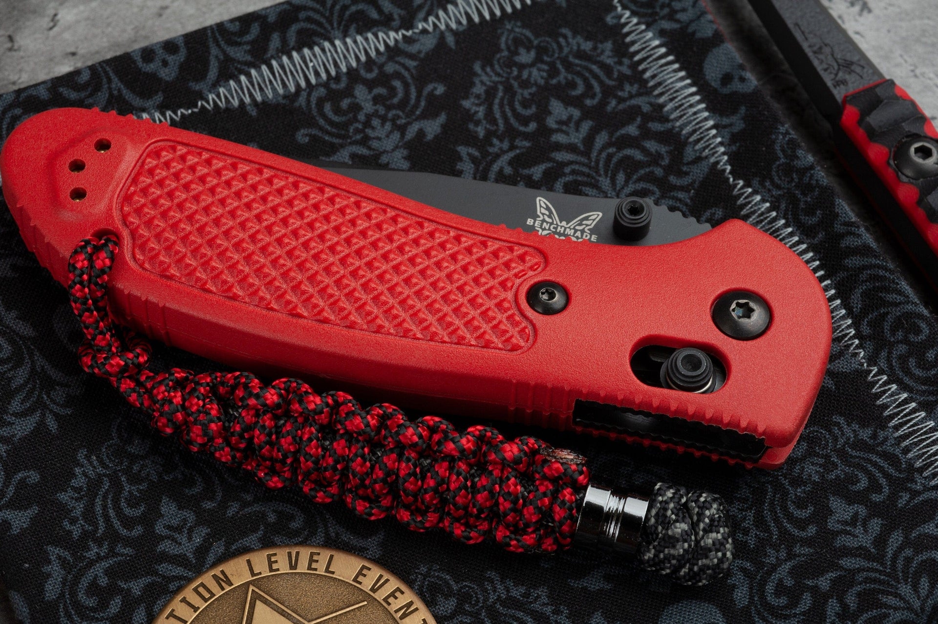reflective 550 paracord zipper pulls keychain knife lanyard handmade in USA