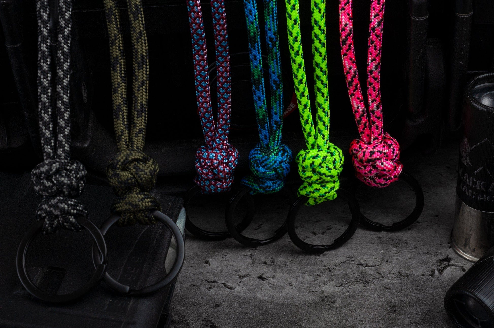 Two Color Paracord ID Lanyard with Breakaway Clasp (Free Badge Holder Included) | Choose from 105 Colors