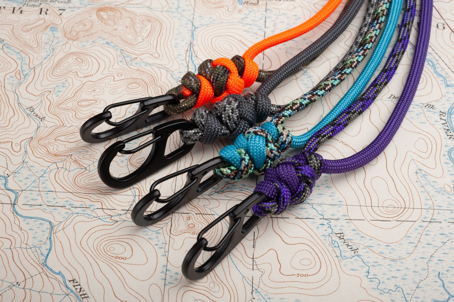Extinction Level Event Two Color Minimal Paracord ID Lanyard with Breakaway Clasp and Metal Carabiner (Free Badge Holder Included) | Choose From 105 Colors