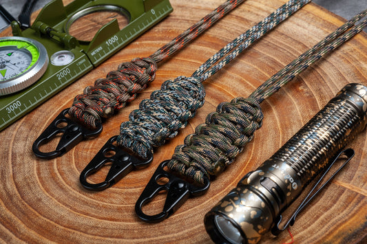 HK Hook Paracord Neck Lanyard With Choice of Breakaway Clasp or No Clasp | Camo Collection